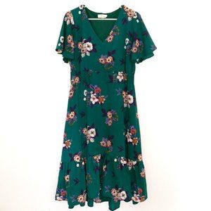 Midi Length Green Dress, Medium